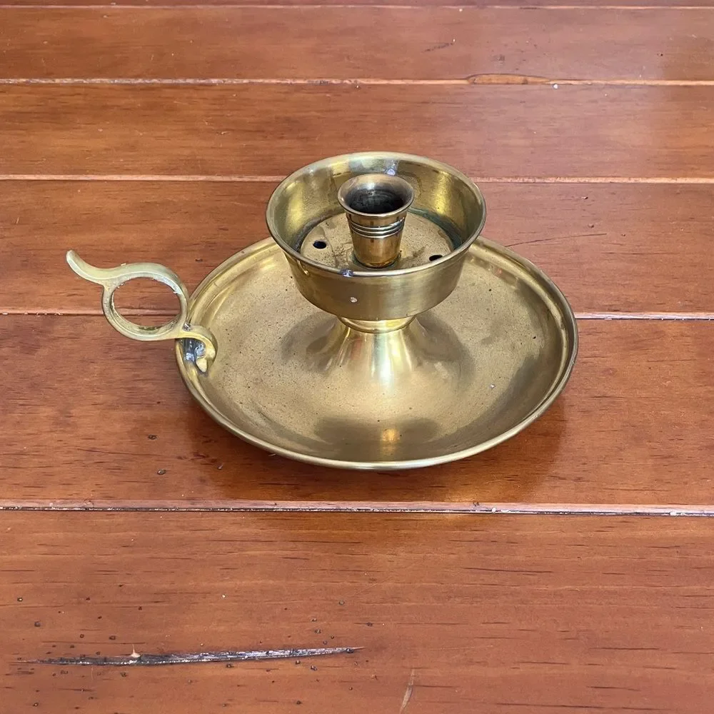 Vintage Brass Candle Holder